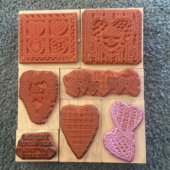Patchwork Hearts Stamp Collection - Picture 2 of 5